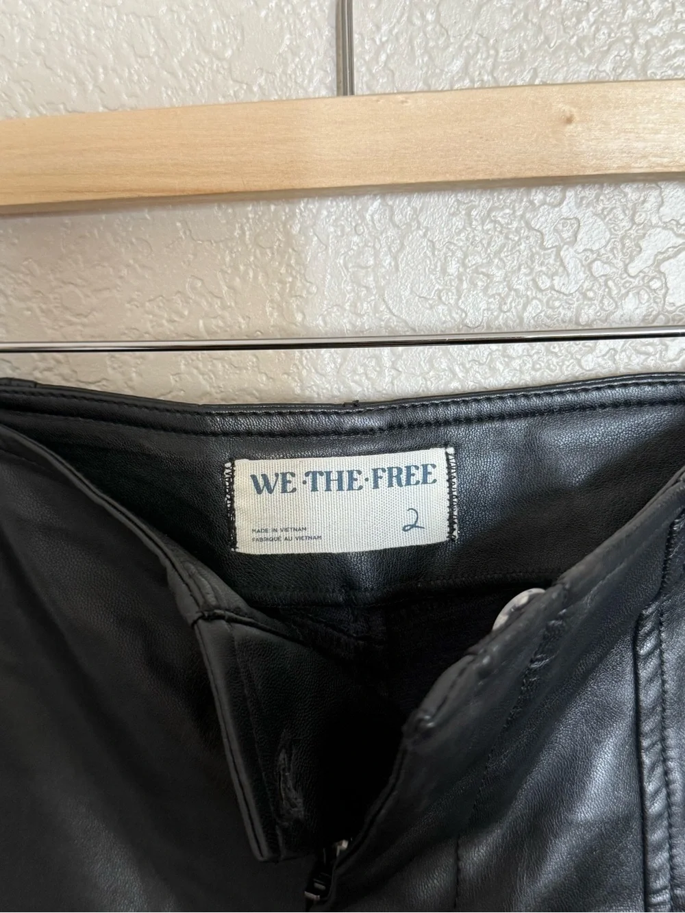 Free People We The Free Glow Up Faux Leather Flare Pants